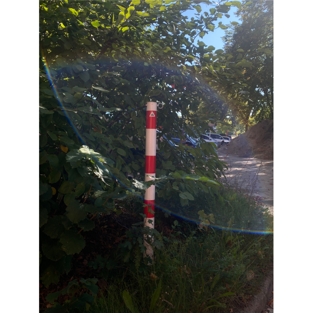 Barrier posts | Steel tube  76 x 2,6 mm | stationary, to be fixed by plugs | hot-dip galvanized | without eyelet